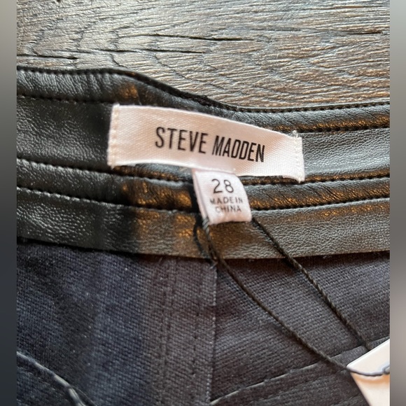 BNWT Steve Madden leather Josie Pant - Picture 4 of 4